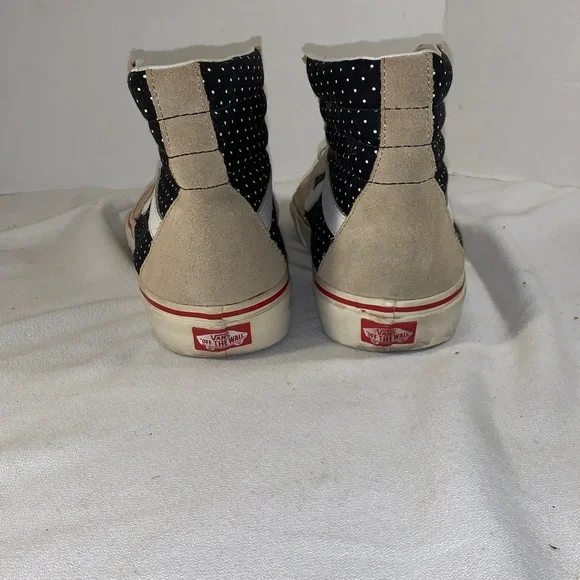 Vans Men's Sk8-Hi Polka Dots High-Top Sneakers - Tan/Black/White